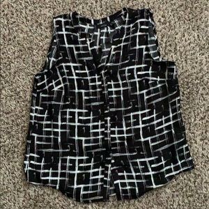 EUC sheer tank blouse
